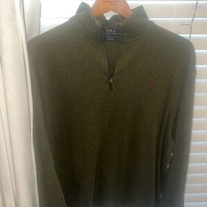 Large polo quarter zip sweater